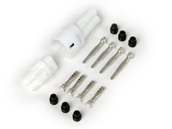 Plug set for wiring loom -BGM PRO- series type 090 SMTO MT sealed, Bihr, 3 contact plugs, 0.85-1.25mm², waterproof-