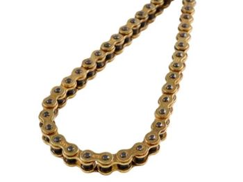 drive chain Doppler reinforced golden yellow 415 x 120 for moped