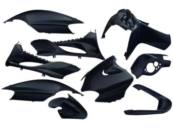 fairing kit EDGE 9-piece black metallic for MBK Mach G, Yamaha Jog R, Jog RR 50cc 2-stroke