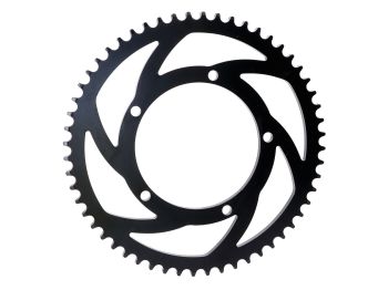 Sprocket Premium 56 teeth 428 5-fold bolted steel black for Sherco SM 50, SE 50 Euro5 2020-