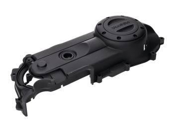 Black variator cover for Piaggio Zip 4T, Vespa LX, ,LXV, S