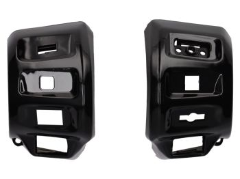 Light and blinker switch housing set DMP black glossy for Vespa GTS 125-300 2022-