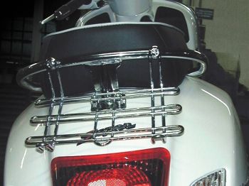 luggage rack Buzzetti chromed for Vespa GT, GTS, GTV 125-300ccm