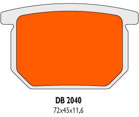 brake pads Delta Braking sintered DB2040RD