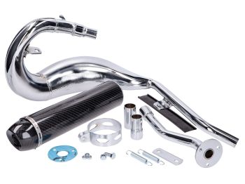 exhaust Turbo Kit Bufanda R chrome / CFK look for Beta RR 2021- Euro5