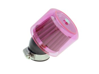 air filter Air-System metal gauze filter 35mm 45° carburetor connection red shield