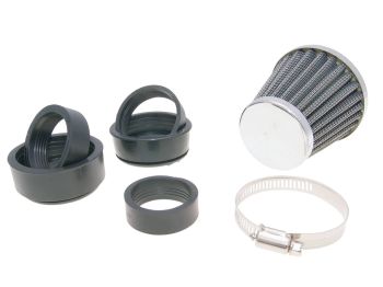 air filter Power 35-48mm carburetor connection chrome