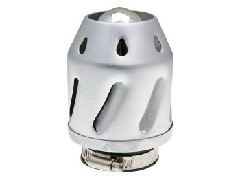 air filter Grenade silver straight version 42/48mm carb connection (adapter)