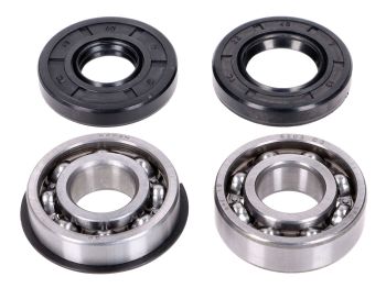 crankshaft bearing set incl. oil seals for Puch Maxi E50 old engine type