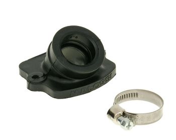 intake manifold Malossi MHR FKM 21mm diameter, 24.5mm carb connection for Piaggio