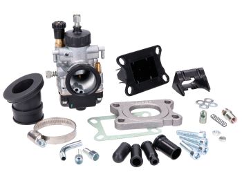 carburetor kit Malossi MHR 21 w/ reed block for Minarelli AM, Derbi D50B, EBE, EBS