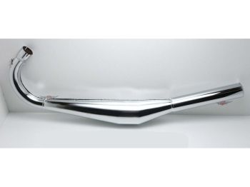 Racing exhaust chrome 36mm 820mm 51mm 90mm for Zündapp, CS, C 50 Sport, GTS, KS