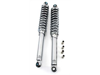 Shock absorber set IMCA 360mm chrome/grey