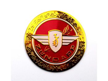 Tank emblem red diameter approx. 64mm for M 25 50 Bergsteiger, R scooter, GTS 50, C Sport, Super, KS 80, 100, ZD, ZL, ZX, ZS, ZE, ZR, A, X, ZB, ZA, moped, mokick