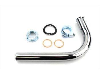 Exhaust manifold set 28mm stainless steel for Simson, Schwalbe KR51/1, SR4-2, SR4-3, SR4-4, Duo4/1