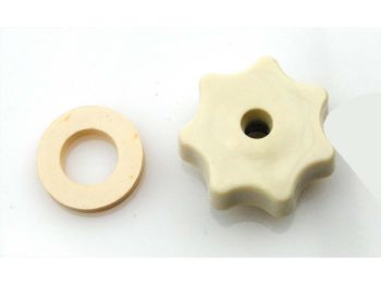 Rubber ivory star grip nut for Simson KR51/1, KR51/2, SR4-2, SR4-3, SR4-4, SR50, SR80