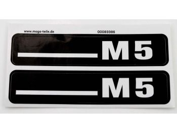 Sticker set MOGA 21x105mm footboard side cover for Hercules M5 moped
