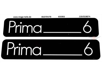 Sticker set MOGA 2 pieces 105mm x 21mm for Hercules Prima 6