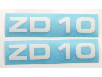 Sticker set MOGA 2 parts width 95mm height 17mm for Zündapp ZD 10 moped