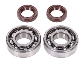 crankshaft bearing set Naraku SKF / FKM Premium C4 metal cage for Peugeot horizontal