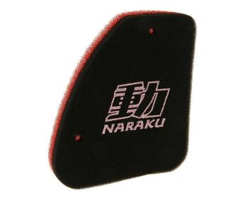 air filter foam insert Naraku double layer for Peugeot vertical