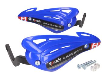 handguards / hand protector set Speeds blue for handlebar with M8 inside thread