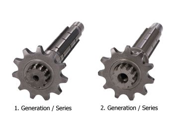 gearbox primary and secondary shaft kit 6-speed TP racing for Minarelli AM6 1st and 2nd series