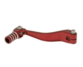 gear shift lever aluminum red for Piaggio / Derbi engine D50B0, EBE off-road, SM
