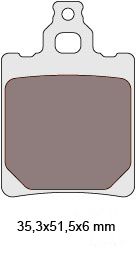 brake pads organic for Aprilia MX, RS, RX, Generic Trigger = IP34622