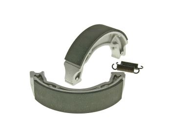 brake shoe set 130x28mm for drum brake for Aprilia Scarabeo 100 2-stroke, MBK Booster 100, Yamaha Aerox 100