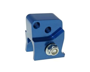 shock extender CNC 2-hole adjustable mounting - blue for Peugeot horizontal