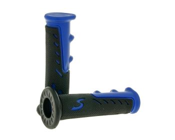 handlebar rubber grip set sport blue