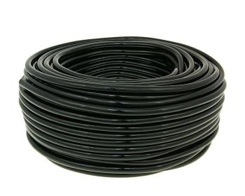 fuel hose black 50m reel - 5mm inner, 9mm outer diameter