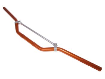 MX handlebar aluminum with cross brace orange 22mm - 810mm