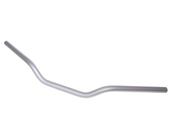 motorcycle handlebar classic aluminum matt silver 22mm - 730mm