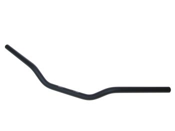 motorcycle handlebar classic aluminum matt black 22mm - 730mm