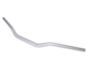 motorcycle handlebar tapered aluminum matt silver 28.6mm - 725mm