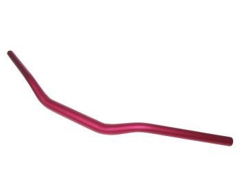 motorcycle handlebar tapered aluminum matt red 28.6mm - 725mm