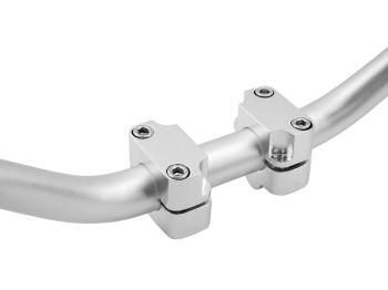 handlebar conversion clamp 22mm to 28.6mm handlebar silver