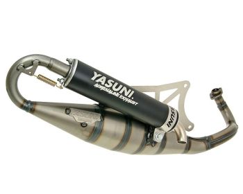 exhaust Yasuni Scooter R black for Piaggio