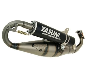 exhaust Yasuni Carrera 16 black for Piaggio
