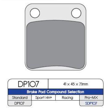 BRAKE PAD ATV/MX SDP ALL F/R