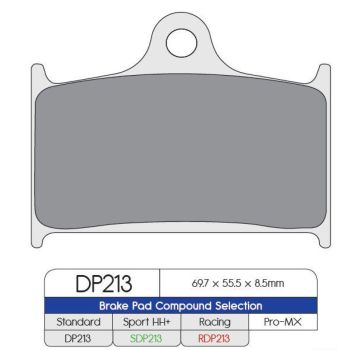 BRAKE PAD SDP SUZ/TRI/YAM FRT