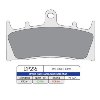 BRAKE PAD SDP KAW/SUZ FRT