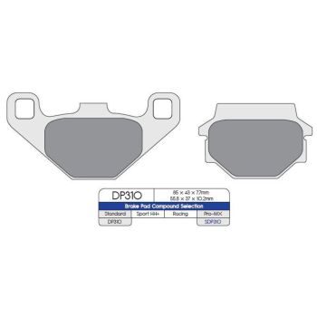 BRAKE PAD SDP MX/ST ALL F/R