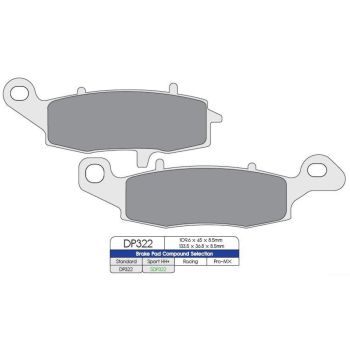 BRAKE PAD SDP KAW/SUZ FRT