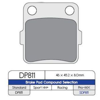 BRAKE PAD ATV SDP ALL F/R