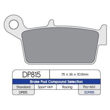 BRAKE PAD MX-SDP ALL REAR