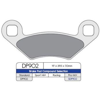 BRAKE PAD ATV SDP POL FRT