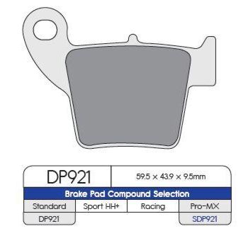BRAKE PAD SDP HON MX REAR